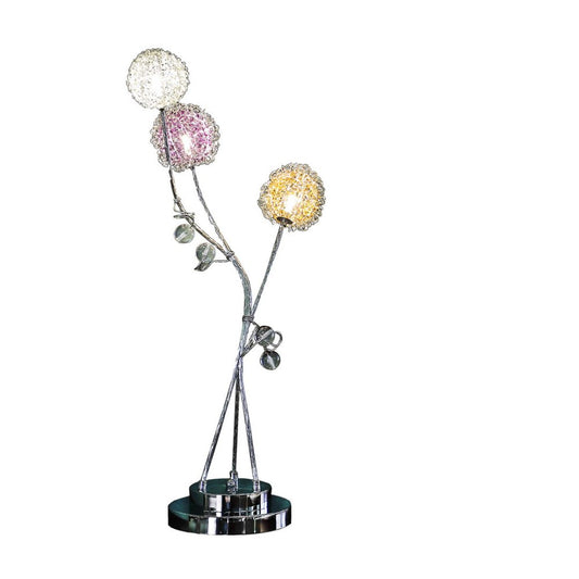 28&quot; In 3 Aluminum Led Zeus Metal Table Lamp