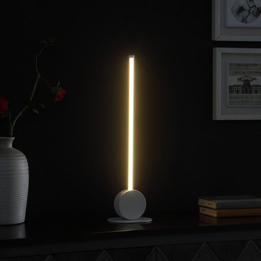23&quot; In Modern Led Leaning Towering Stick Metal Table Lamp