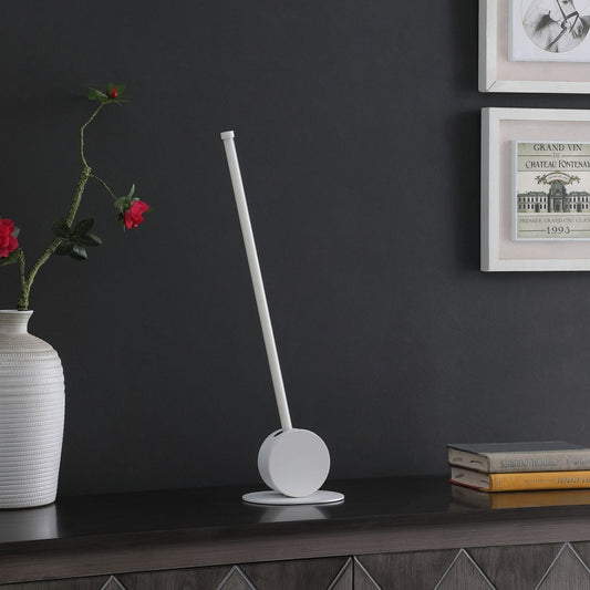 23&quot; In Modern Led Leaning Towering Stick Metal Table Lamp